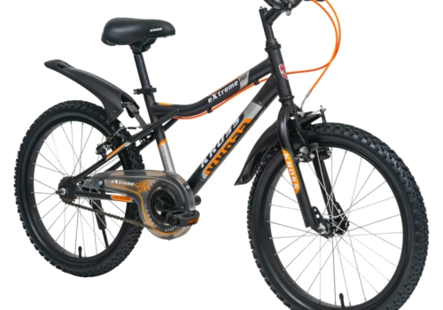 Extreme Kross 20T Matt Black Bicycle with Alloy Rims, Ideal for 6–9 Years