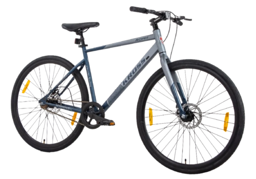ROAM KROSS 700C SS DD Hybrid Bicycle – Single Speed, 19.5" Steel Frame, Mechanical Disc Brakes, Alloy Double Wall Rims
