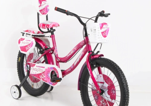 Kross Pretty Miss 20T Single Speed Kids Cycle with Raised Handlebar, Caliper Brakes & Full Accessories