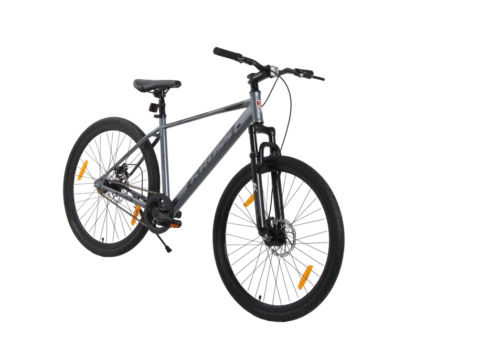Kross Berlin 27.5T MTB – Single Speed, Dual Disc Brakes, Alloy Rims, Suspension Fork (Grey)