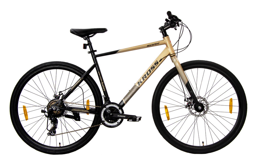 ROAM 700C MS DD Hybrid Bicycle – 21-Speed, 19.5" Steel Frame, Mechanical Disc Brakes & Alloy Double Wall Rims