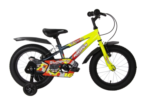 Kross Superb 16T Steel Cycle with 21.5 cm Frame, Alloy Rims & V Brakes – Ideal for 6–9 Years